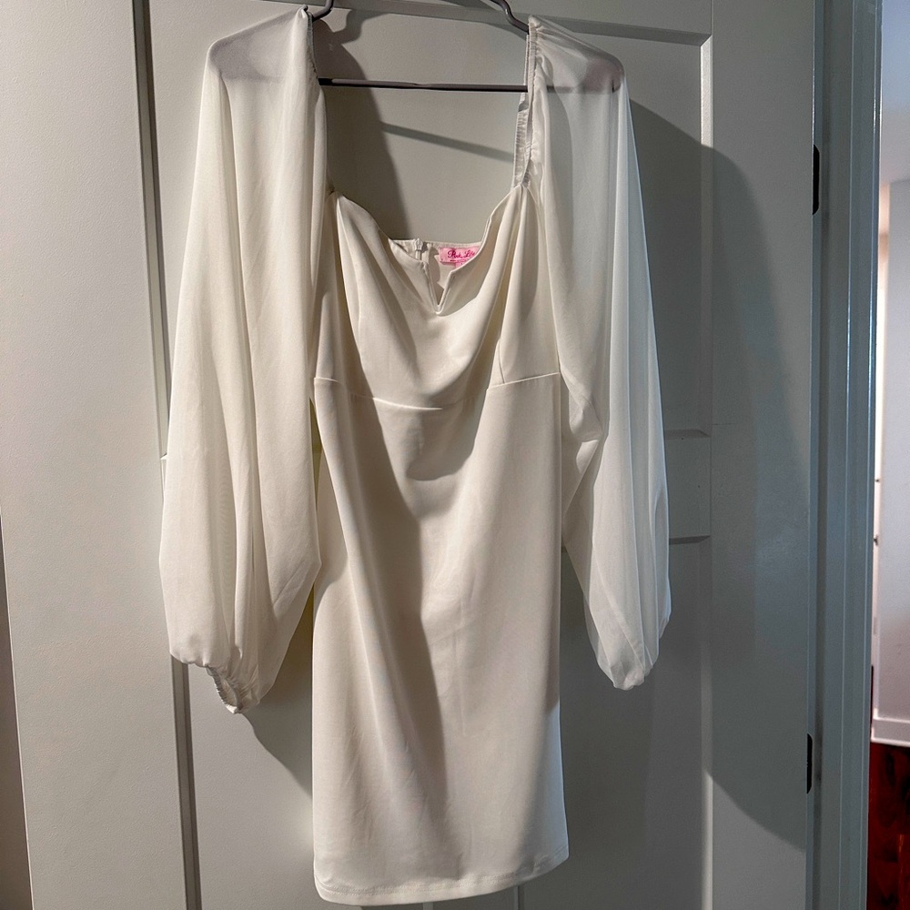 White cocktail dress